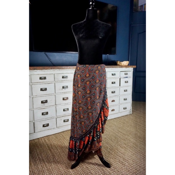 Anthropologie Farm Rio Cordoba Maxi Skirt New S - Picture 2 of 11